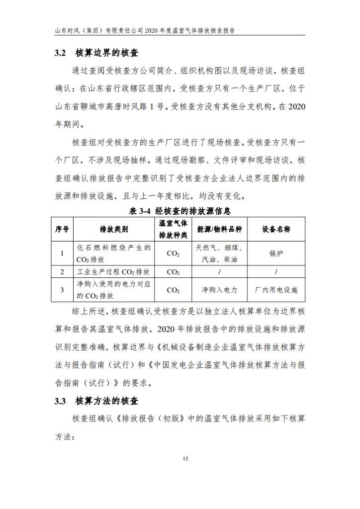 温室气体排放核查报告_公示_拉斯维加斯9888集团